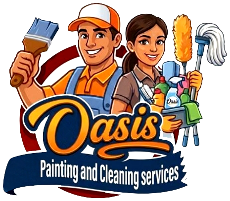 logo oasis painting and clening services